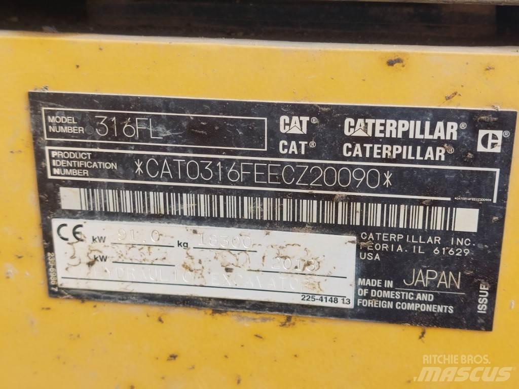 CAT 316FL Beltegraver