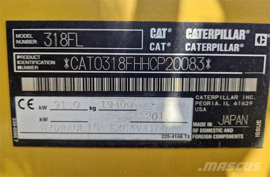 CAT 318FL Beltegraver