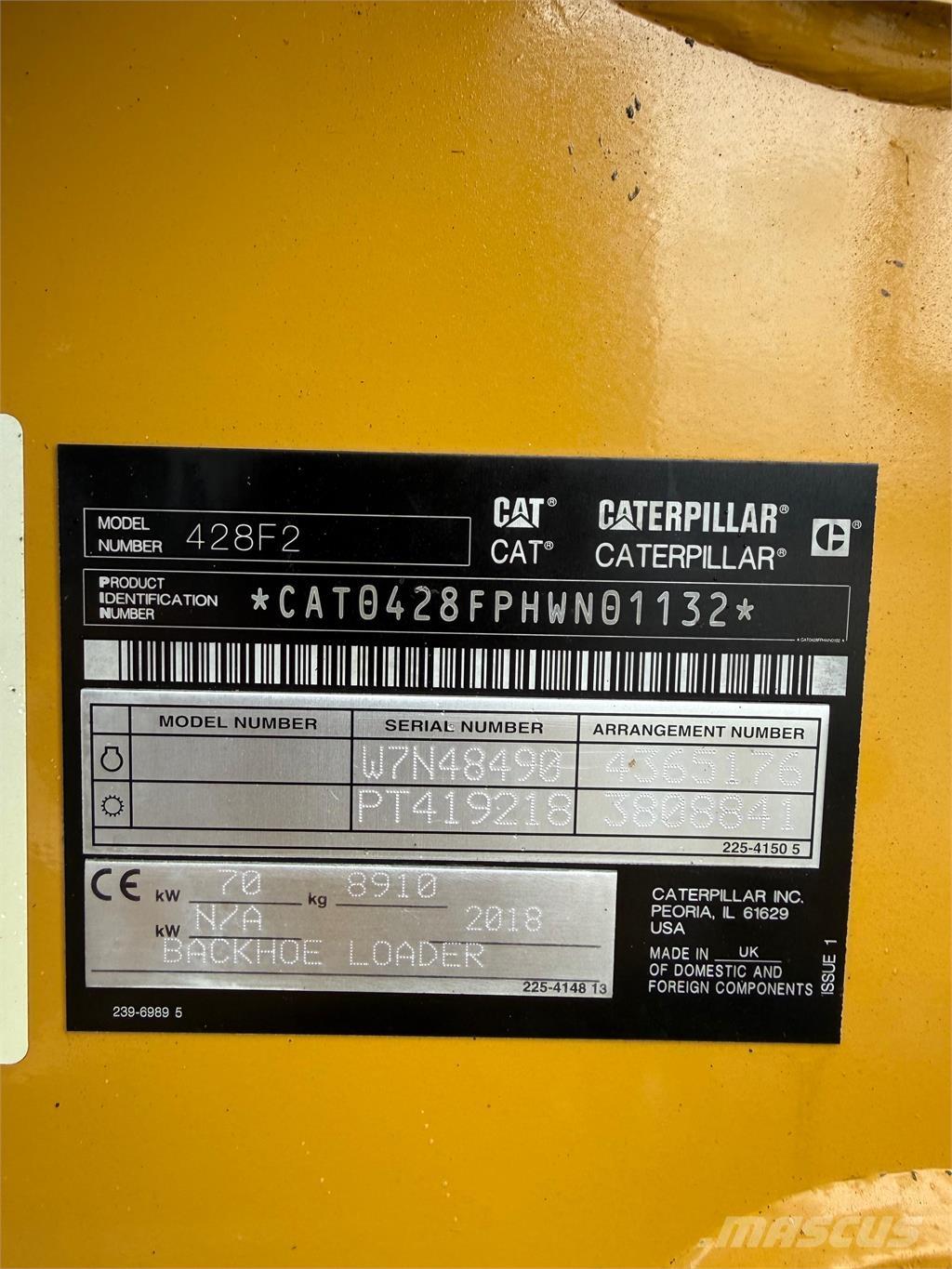 CAT 428F2 Traktorgravere