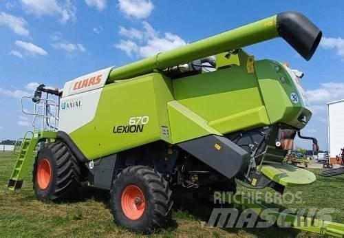 CLAAS Lexion 670 Skurtreskere