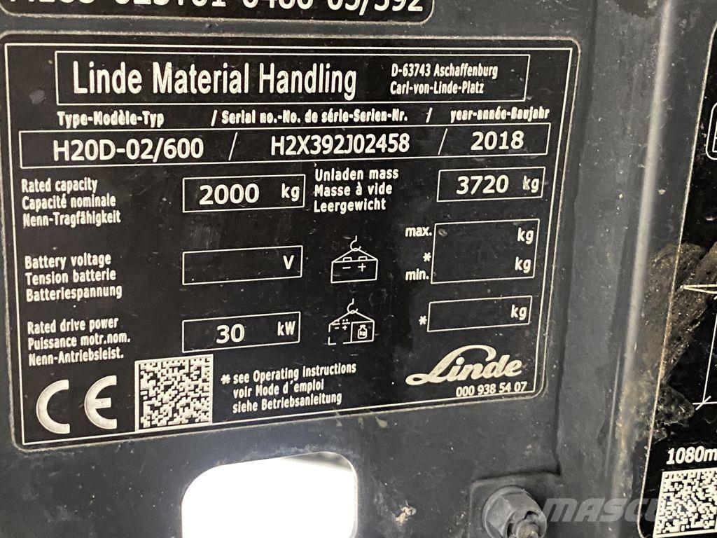Linde H20D-02/600 Diesel Trucker