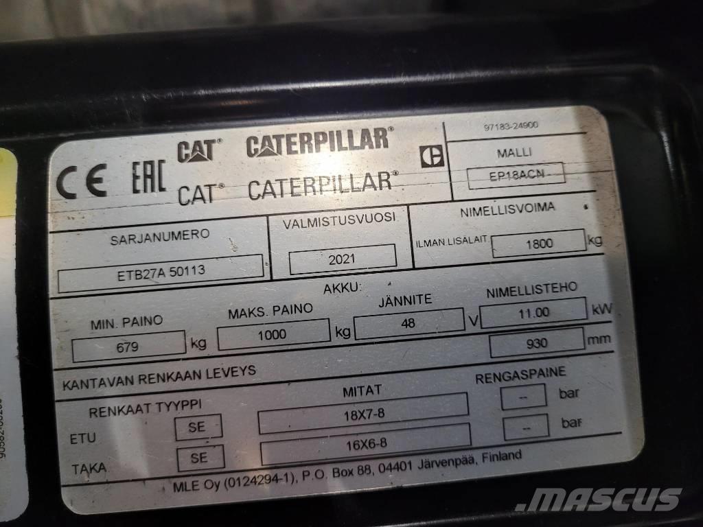 CAT EP18 ACN Elektriske trucker