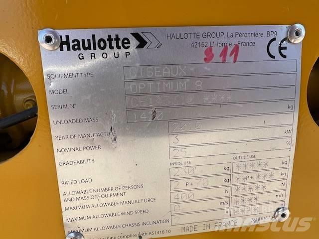 Haulotte Optimum  8 Sakselifter