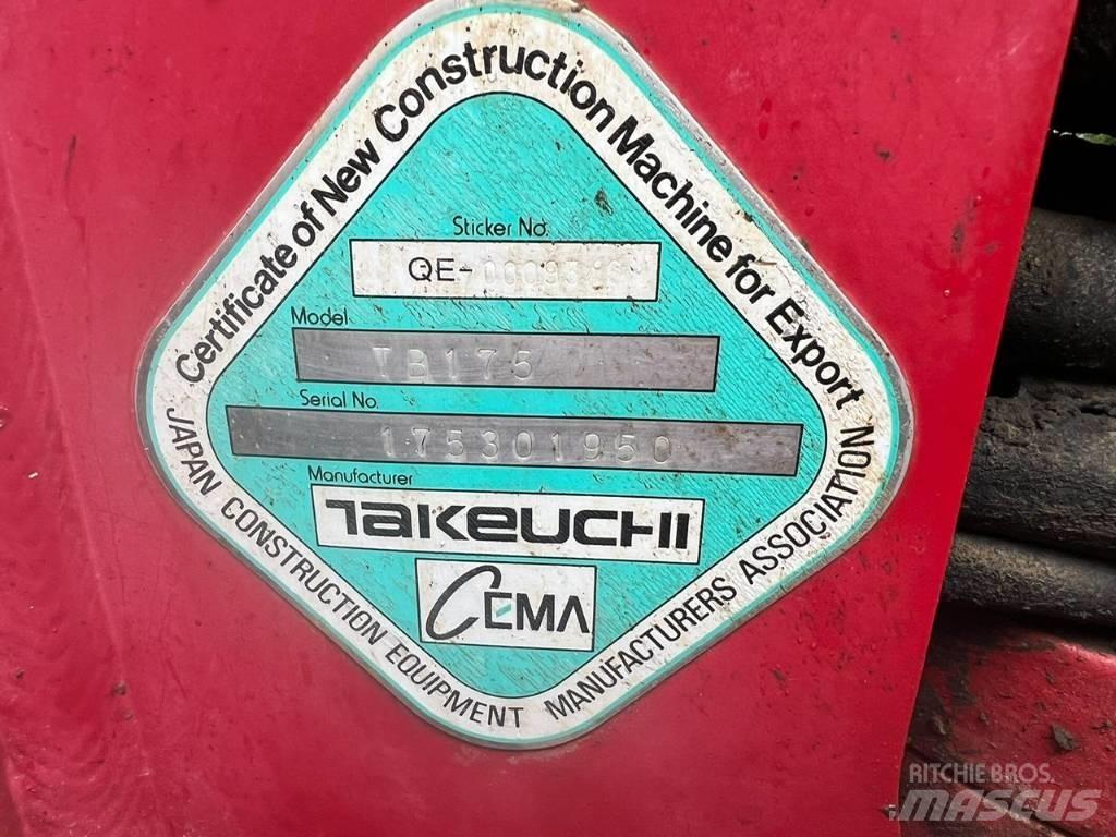 Takeuchi TB 175 Midigravere 7 - 12t
