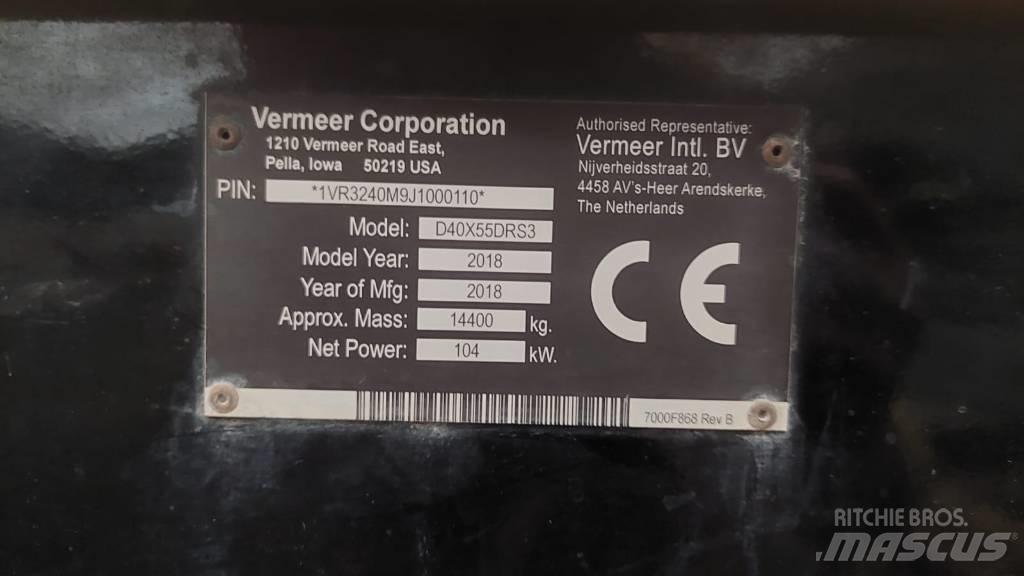 Vermeer D40x55DR S3 Horisontal borerigg utstyr