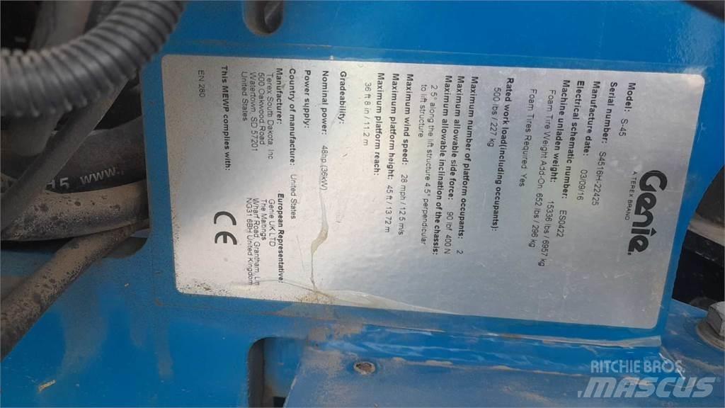 Genie S45 Teleskop bomlifter
