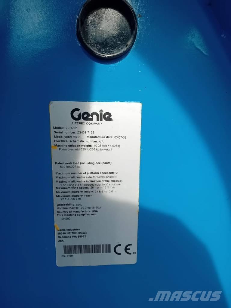 Genie Z 34/22 N Leddede bomlifter