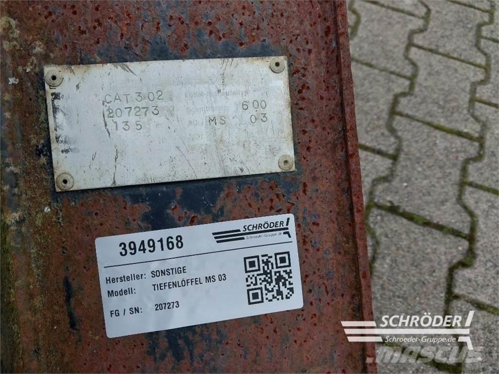  TIEFENLÖFFEL MS 03 Frontlaster ektrautstyr