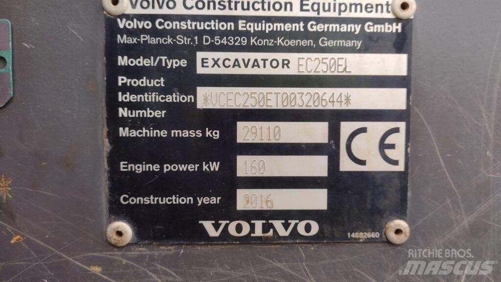Volvo EC250EL Beltegraver