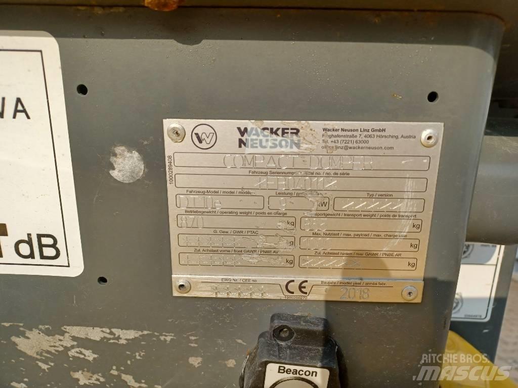 Wacker Neuson DT10e Beltedumpere