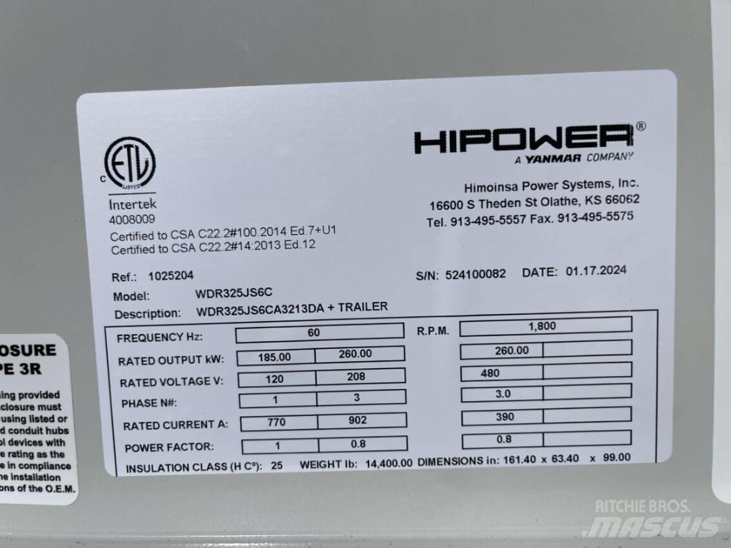 Hipower HRJW 325 Diesel Generatorer