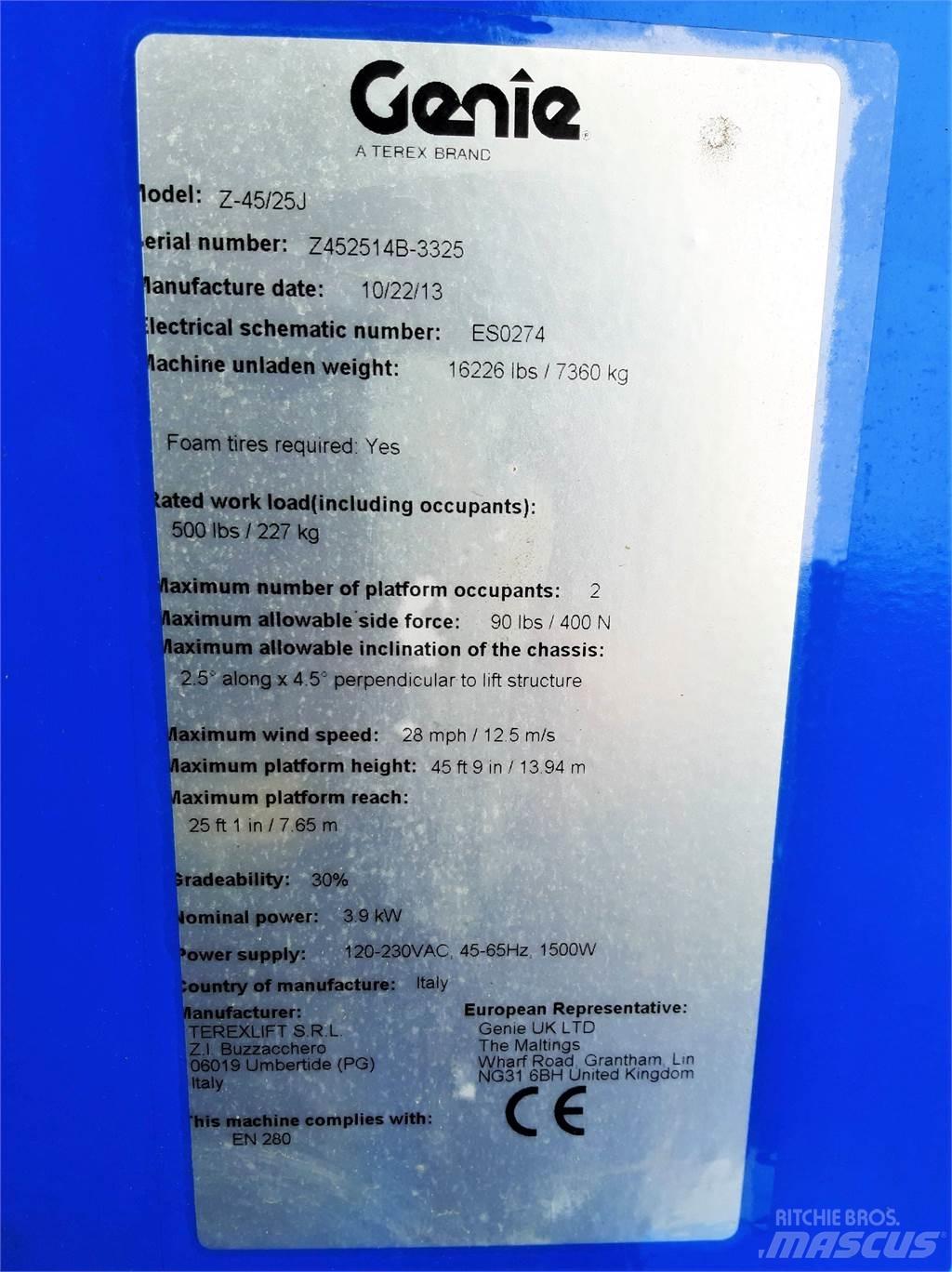 Genie Z45 25JDC Leddede bomlifter