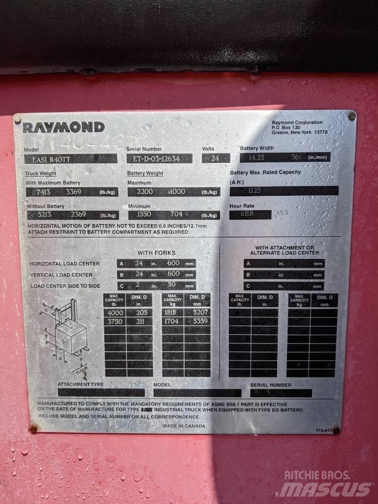 Raymond R40TT Elektriske trucker