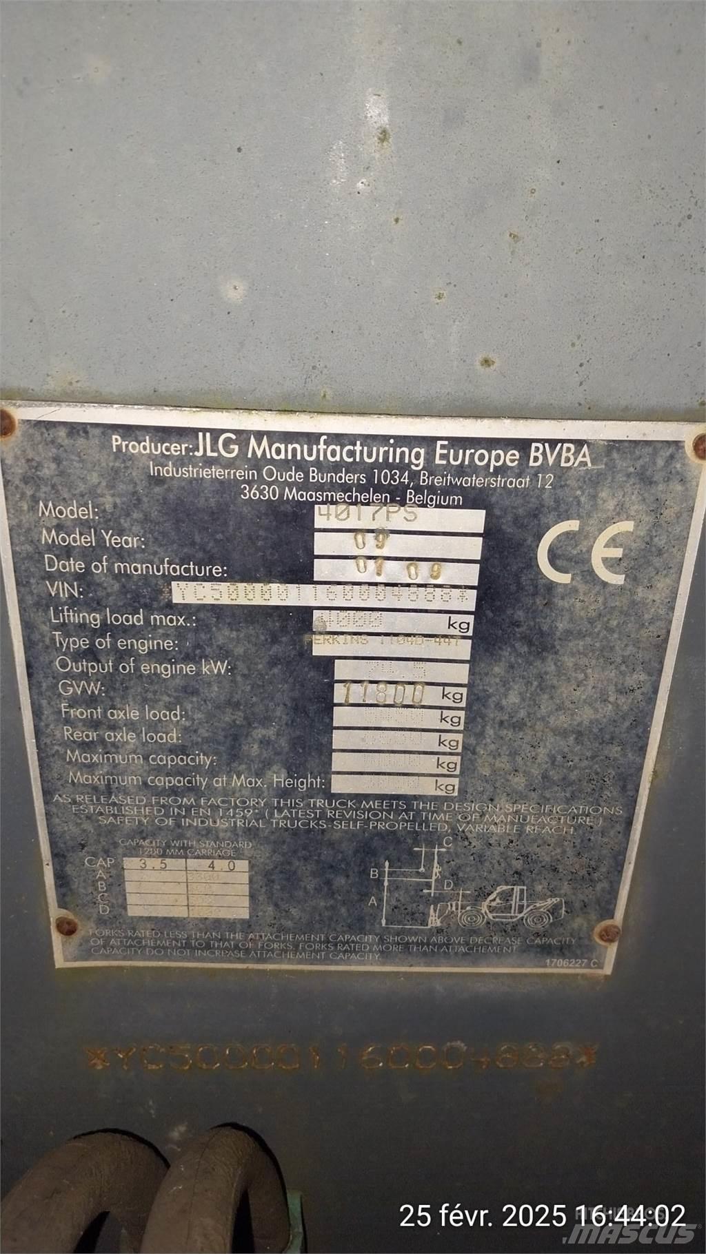 JLG 4017PS Teleskoplastere
