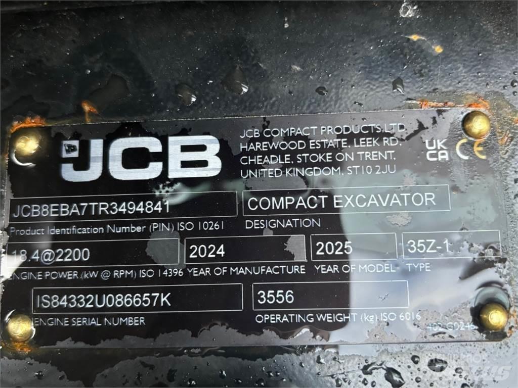 JCB 35Z-1 Minigravere <7t
