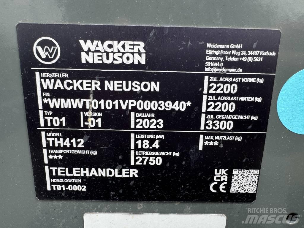 Wacker Neuson TH412 Teleskoplastere