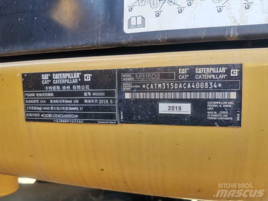 CAT 2019 CAT 315D2 Hjulgravere