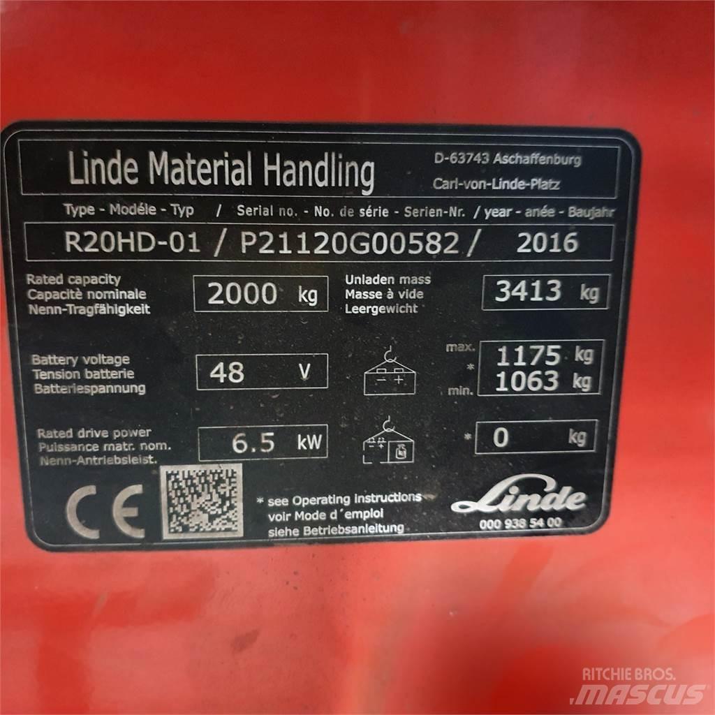 Linde R20HD Skyvemasttruck