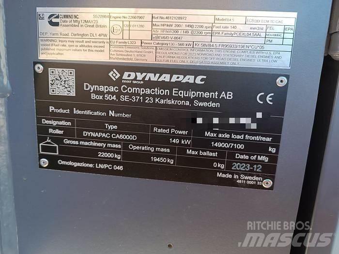 Dynapac CA6000D Slepe Valser