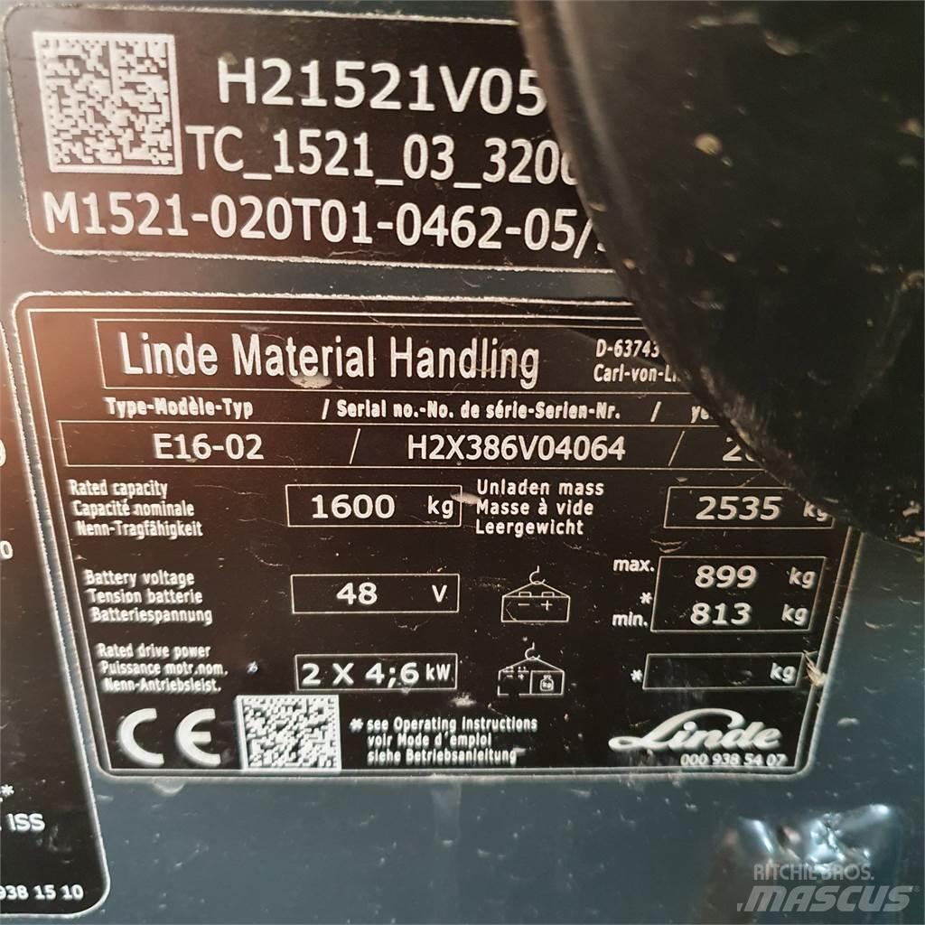 Linde E16 Elektriske trucker