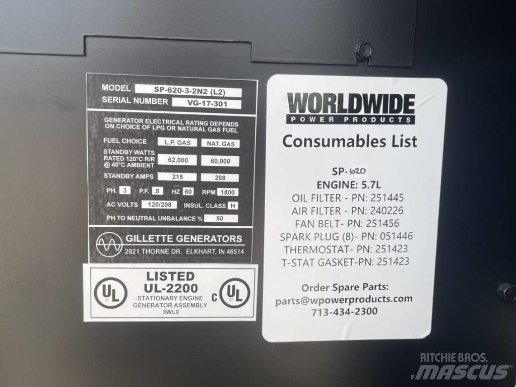  GILLETTE  SP-620 Diesel Generatorer