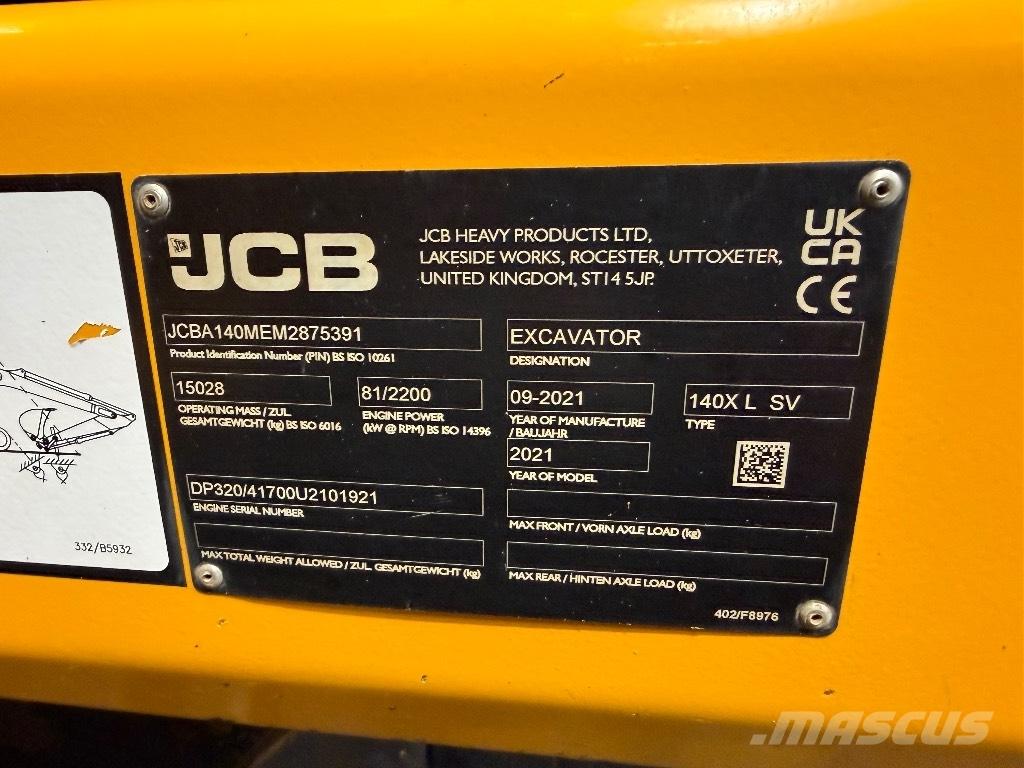 JCB 140 X Beltegraver