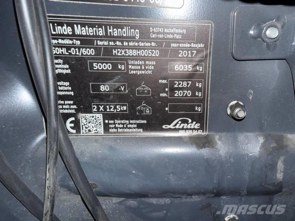 Linde E 50-02 Elektriske trucker