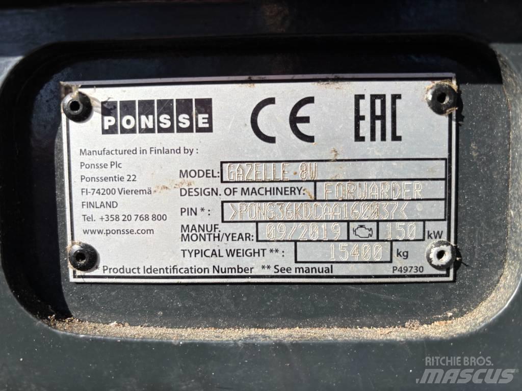 Ponsse GAZELLE 8W Kombimaskiner