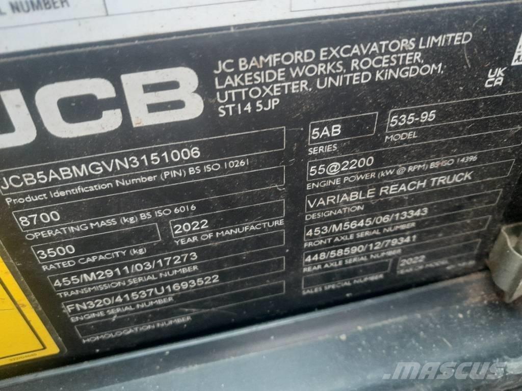 JCB 535-95 Teleskoplastere for Landbruk