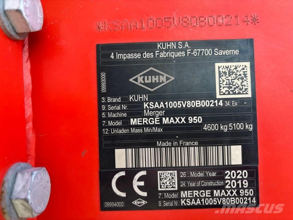 Kuhn Merge Maxx 950 Svanser
