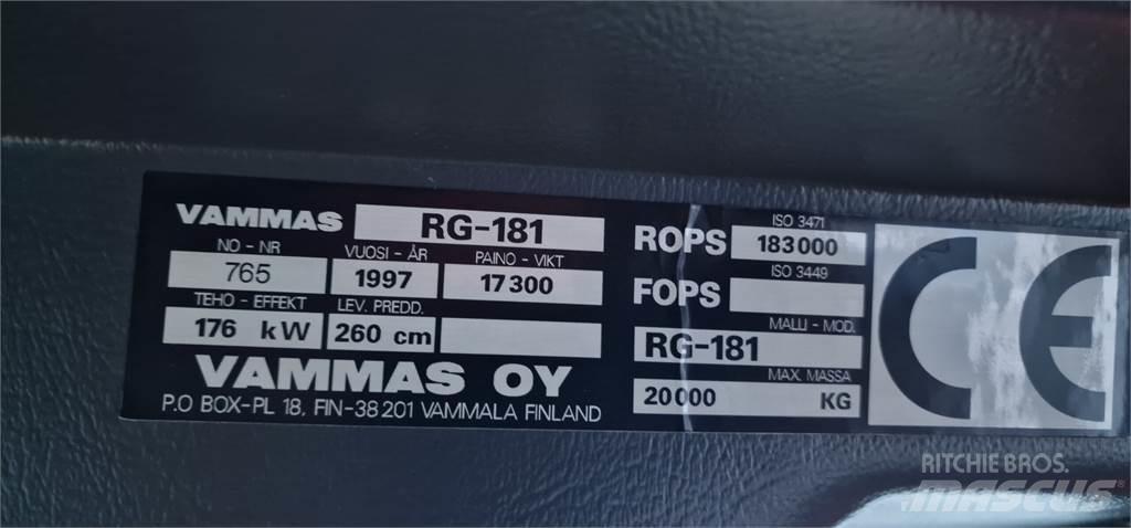 Vammas RG181 Veihøvler