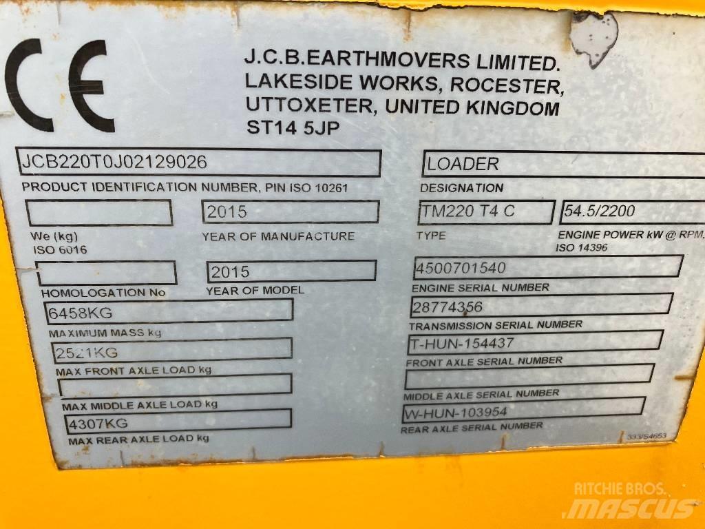 JCB TM 220 Teleskoplastere
