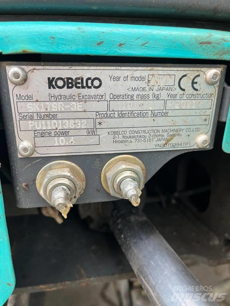 Kobelco SK 17 SR-3E Minigravere <7t