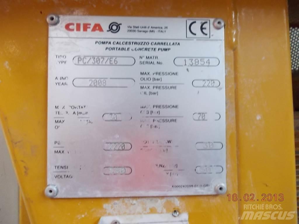 Cifa PC 307 E6 Betongpumpe biler