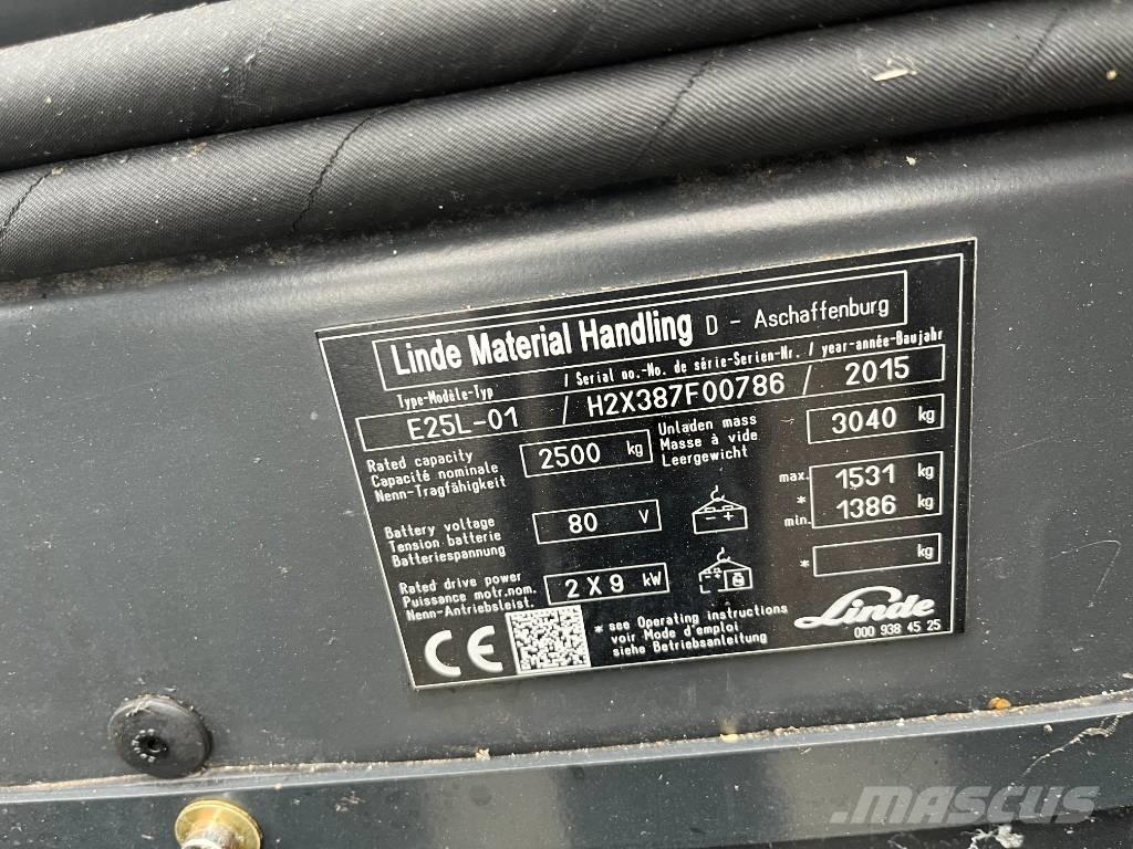 Linde E25L-01 Elektriske trucker