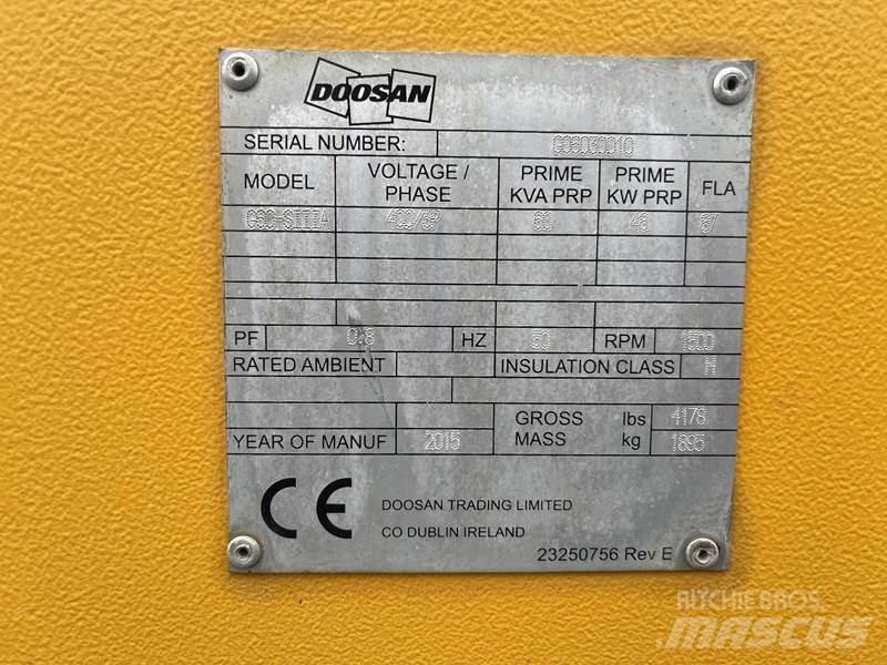 Doosan G 60 Diesel Generatorer