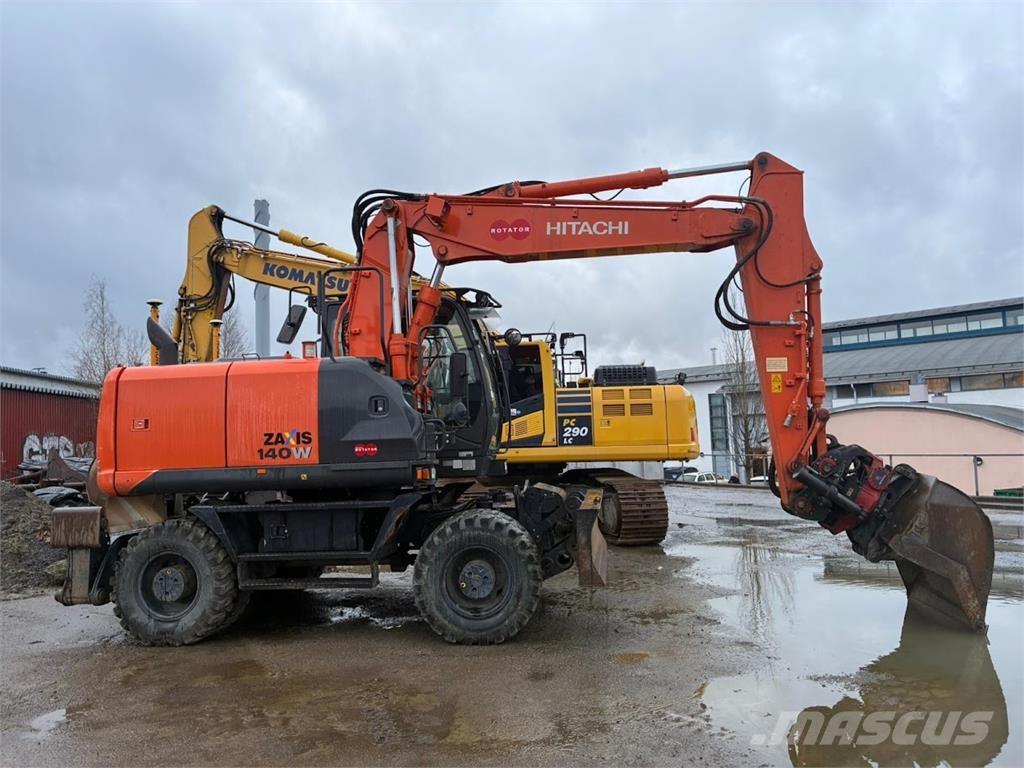 Hitachi ZX140W Hjulgravere
