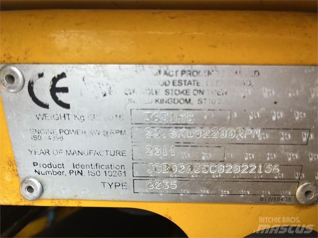 JCB 8035 ZTS Minigravere <7t