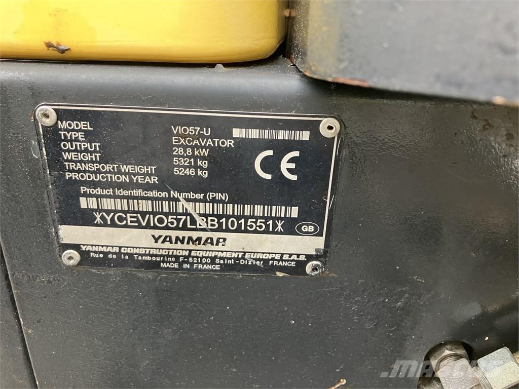Yanmar Vio 57 U Minigravere <7t