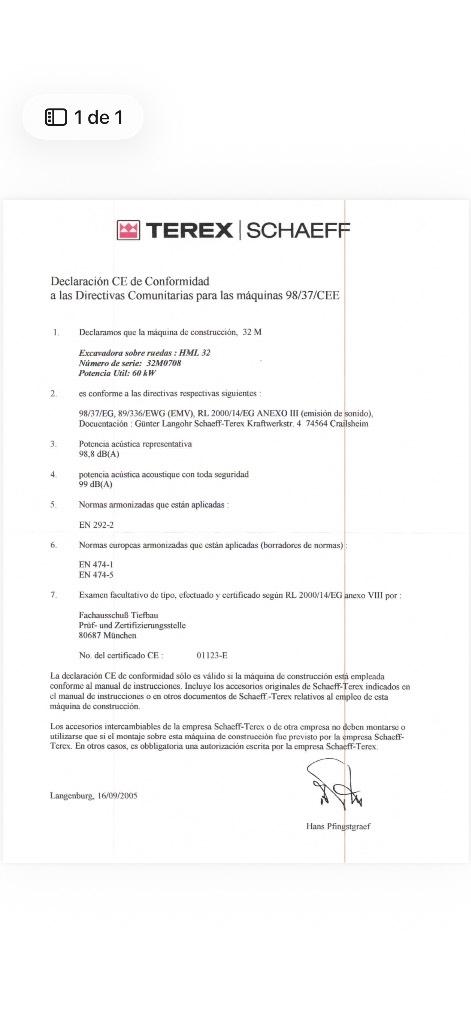 Terex HML 32 Hjulgravere