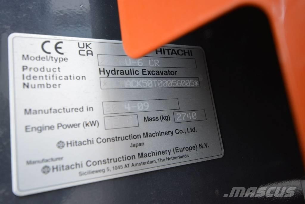 Hitachi ZX 26 U-6 Minigravere <7t