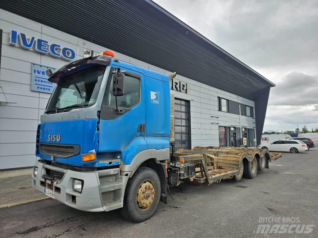Sisu E12 8x2 Spesialbiler for transport av skogsmaskiner