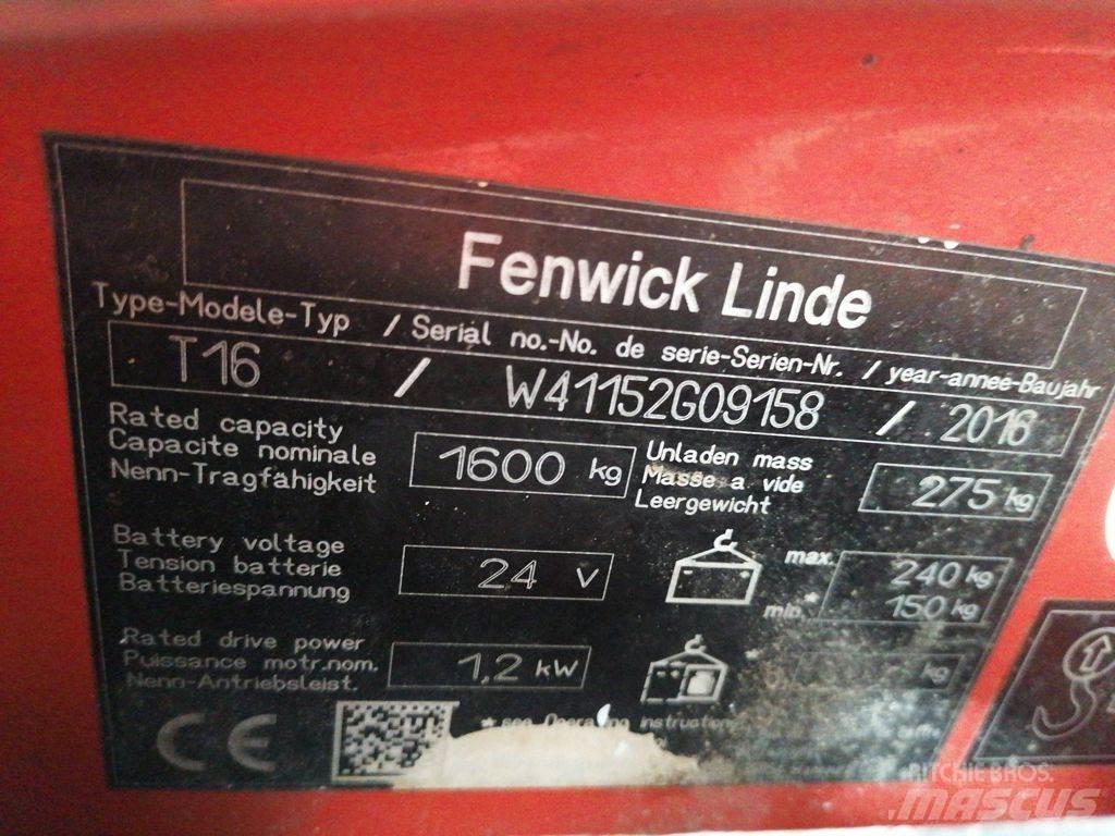 Linde T16 Lavtløftende truck