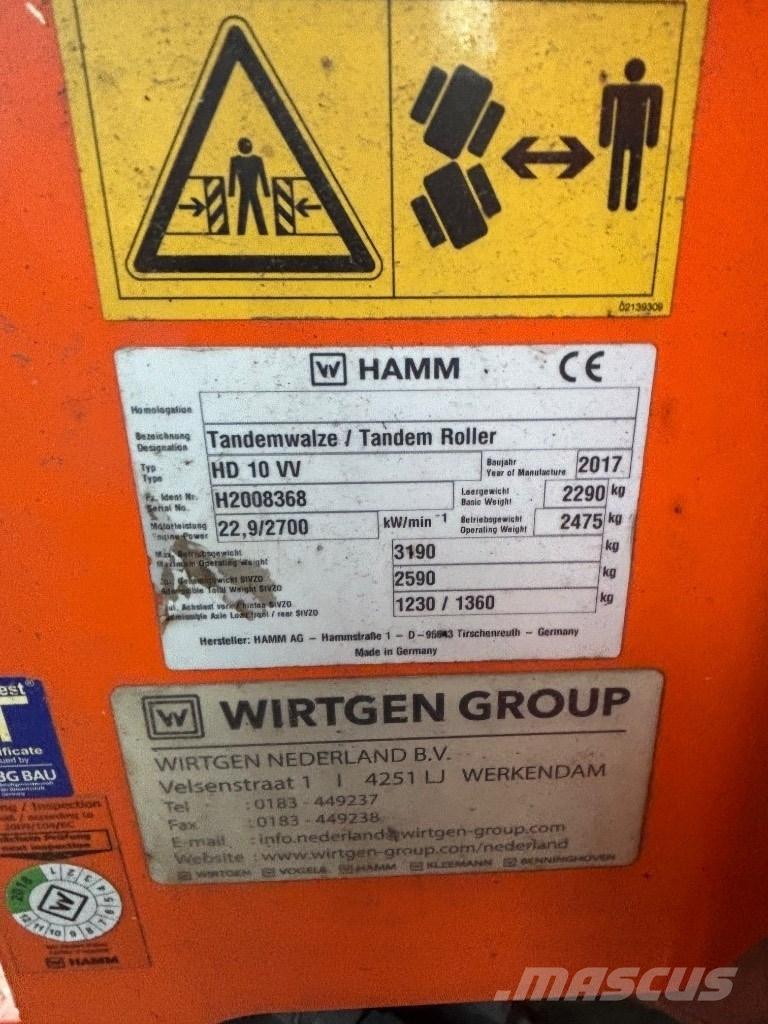 Hamm HD 10 Veiskrape