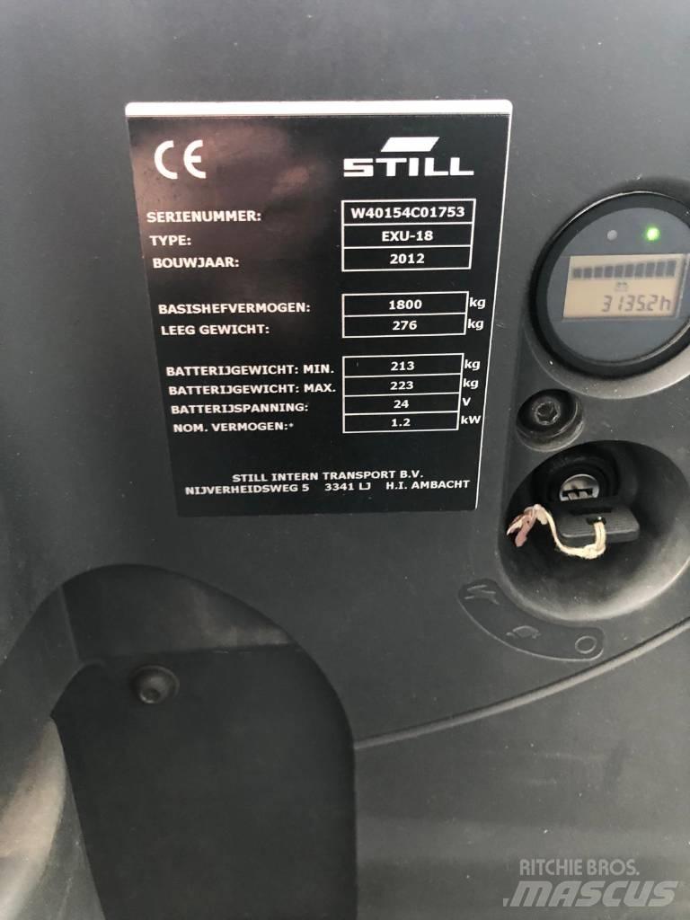 Still EXU 18 Lavtløftende truck