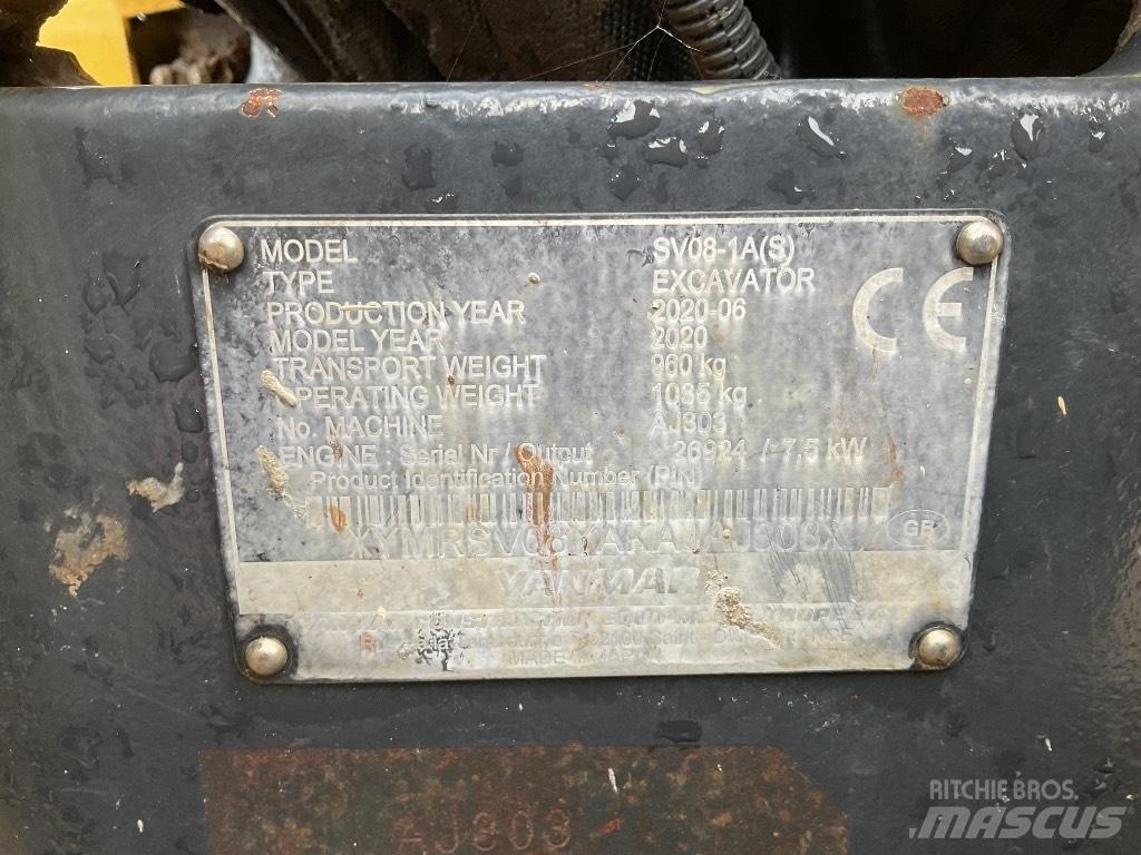 Yanmar SV08 Minigravere <7t