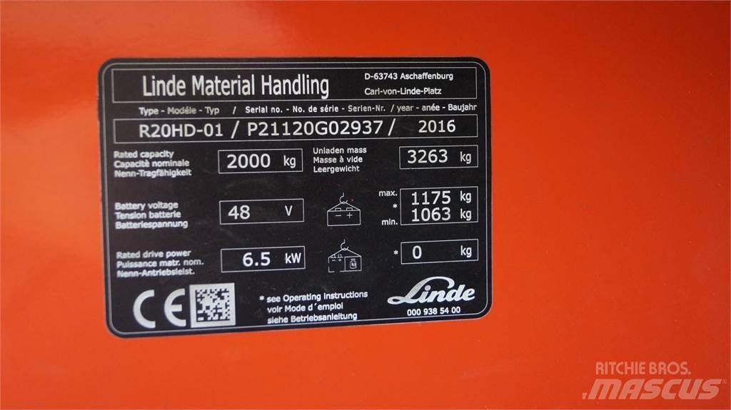 Linde R20HD Skyvemasttruck