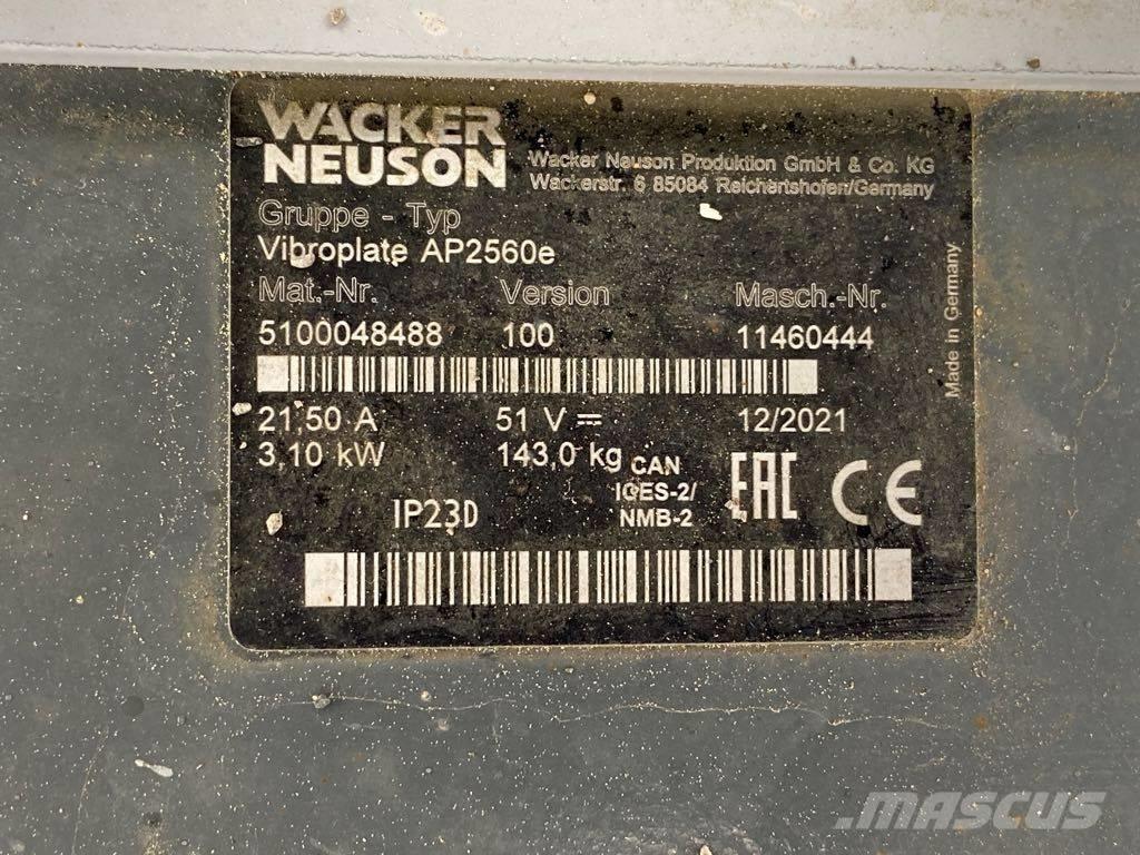 Wacker Neuson AP2560 Vibroplater