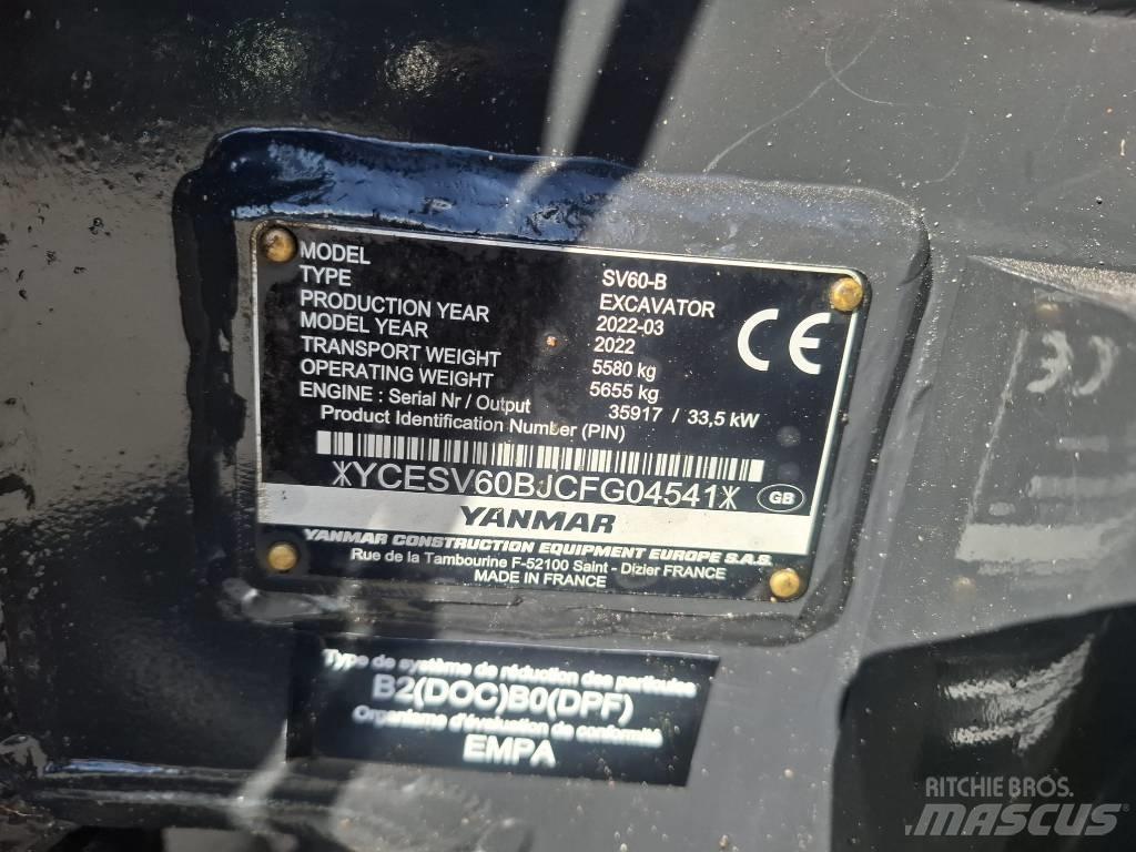 Yanmar SV 60-B Minigravere <7t
