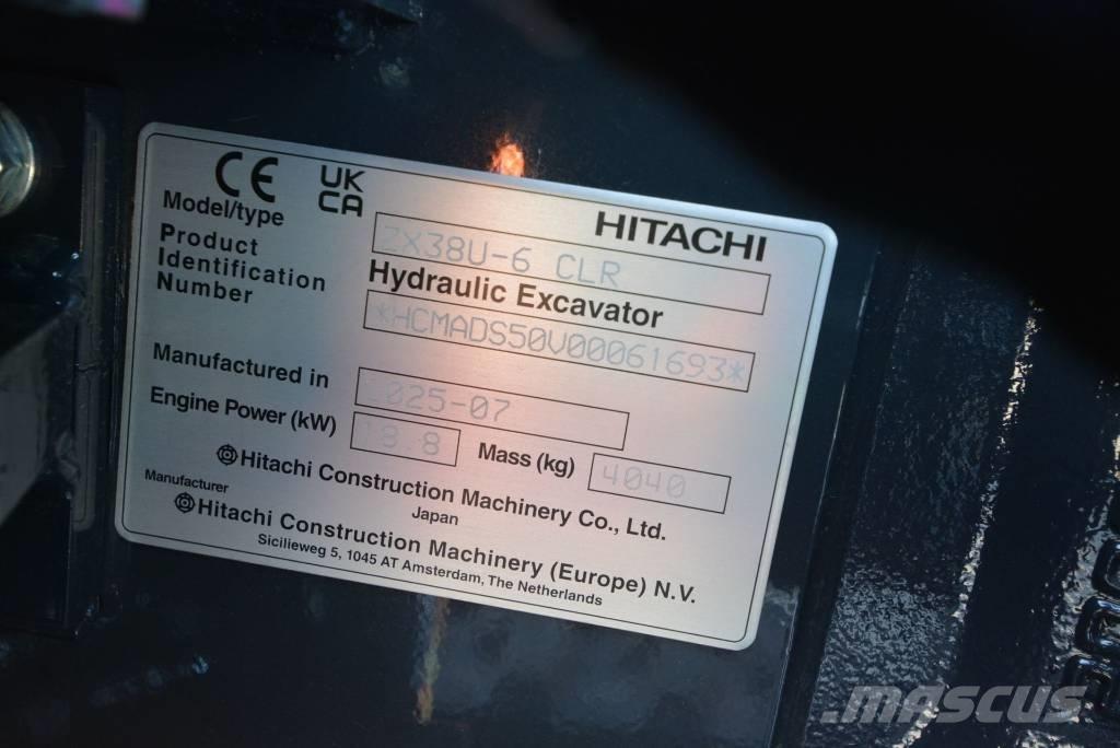 Hitachi ZX 38 U-6 Minigravere <7t